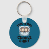 Cute Monkeys Snuggle This Is Our Cuddle  Sleutelhanger (Voorkant)