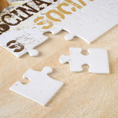 Cute Monkeys Typography Art Legpuzzel (Zijkant)