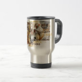 Cute Monkeys Typography Art Reisbeker (Voorkant rechts)