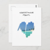 Cute Monochrome Mainstream Graffiti Heart Briefkaart (Voorkant / Achterkant)