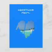 Cute Monochrome Mainstream Graffiti Heart Briefkaart (Voorkant)