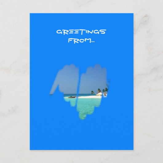 Cute Monochrome Mainstream Graffiti Heart Briefkaart (Voorkant)