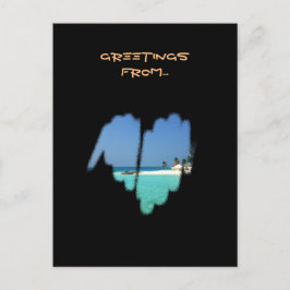 Cute Monochrome Mainstream Graffiti Heart Briefkaart