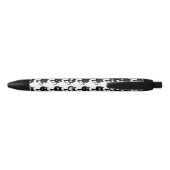Cute Monogram Black Cat Expressions Patroon Zwarte Inkt Pen (Achterkant)