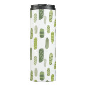 Cute Monogram Green Abstract Thermosbeker (Achterkant)