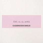 Cute Monogram Initial Personalized Yoga Mat Gift (Voorkant (horizontaal))