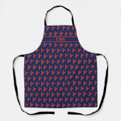 Cute Monogram Lobster Pattern Schort (Voorkant)