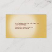 Cute Monogram Visitekaartje (Achterkant)