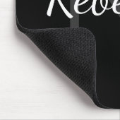 Cute Monogrammed Girl's Name | Zwart-wit Muismat (Hoek)