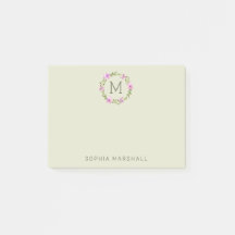 Cute Monogrammed Greenery Floral Wreath