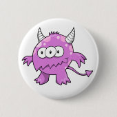 Cute Monster Alien Button (Voorkant)