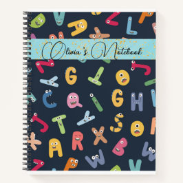 Cute Monster Alphabets Notitieboek