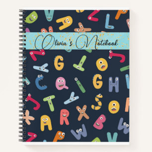 Cute Monster Alphabets Notitieboek