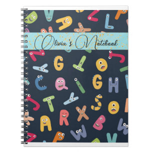 Cute Monster Alphabets Notitieboek