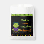 Cute Monster Boy Halloween Costume Party Bedankzakje (Voorkant)
