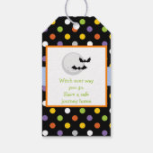 Cute Monster Boy Halloween Costume Party Cadeaulabel (Achterkant)