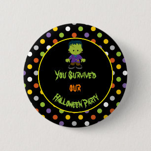 Cute Monster Boy Halloween Costume Party Ronde Button 5,7 Cm