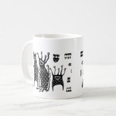 Cute Monster Coffee Mok – Kawaii Grappige Keramisc (Voorkant links)