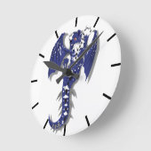 Cute Monster Dragon Ronde Klok (Hoek)