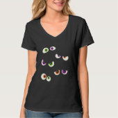 Cute Monster Eyes Halloween T-shirt (Voorkant)