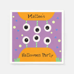 Cute Monster Halloween Feest Confetti Verjaardag Servet