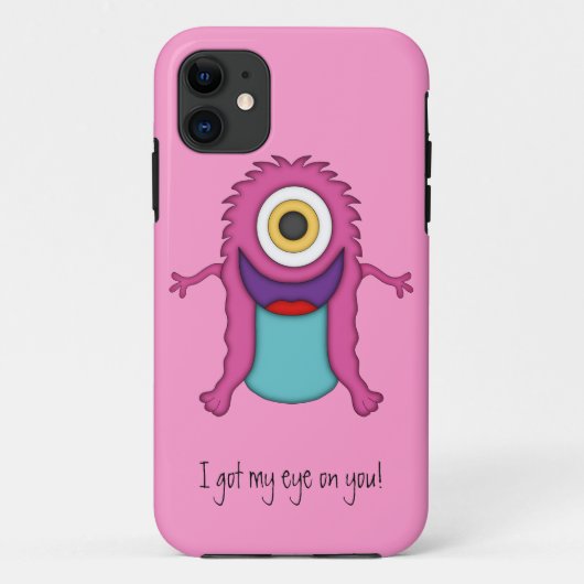 Cute Monster. Ik heb je in de gaten. Case-Mate iPhone Case (Achterkant)