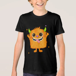 Cute Monster Kids T-shirt, Verjaardagscadeau voor  Tri-Blend Shirt
