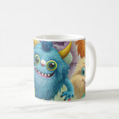 Cute Monster Koffiemok (Voorkant rechts)