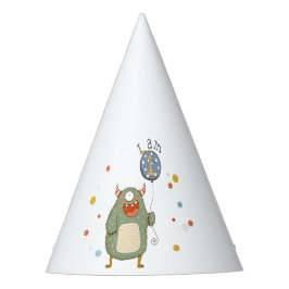  Cute Monster met ballonvaardag Feesthoedjes