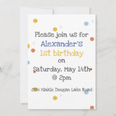  Cute Monster met ballonvaardag Kaart (Achterkant)