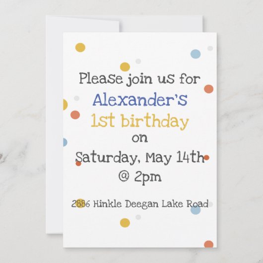  Cute Monster met ballonvaardag Kaart (Achterkant)