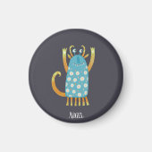 Cute Monster op maat Magneet (Voorkant)