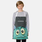 Cute Monster op maat Schort (Gedragen)