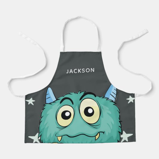 Cute Monster op maat Schort (Voorkant)