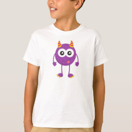 Cute Monster, Paarse Monster, Funny Monster, Horns T-shirt