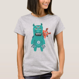 Cute Monster Parent and Child T-shirt