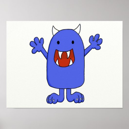 Cute Monster Poster (Voorkant)