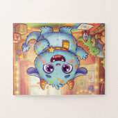 Cute Monster Puzzel (Horizontaal)