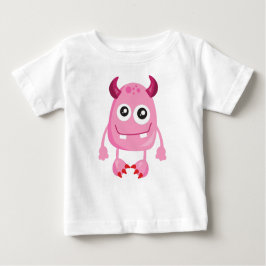 Cute Monster, Roze Monster, Funny Monster, Horns