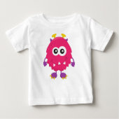 Cute Monster, Roze Monster, Horns, Funny Monster (Voorkant)