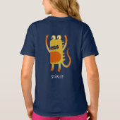 Cute Monster Stanley Custom Name T-shirt (Achterkant)