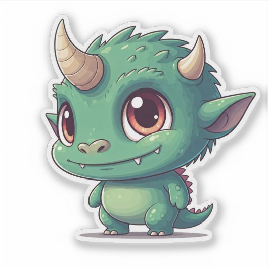 Cute Monster Sticker (Voorkant)