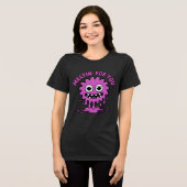 Cute Monster Tri-Blend Shirt (Voorkant volledig)