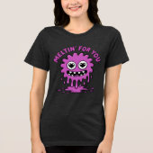 Cute Monster Tri-Blend Shirt (Voorkant)