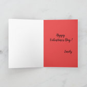 Cute Monster Valentijnskaart Feestdagen Kaart (Binnen)