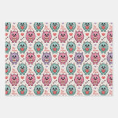 Cute monster Valentine wrapping paper (Voorkant 3)