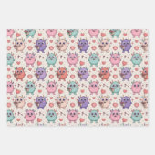 Cute monster Valentine wrapping paper (Voorkant 2)