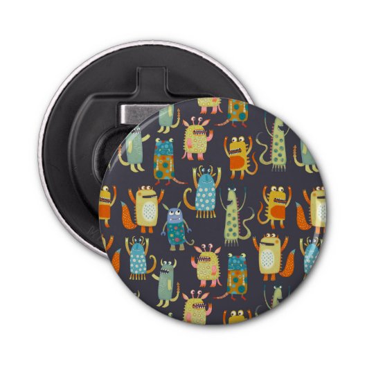 Cute Monsters Button Flesopener (Voorkant)