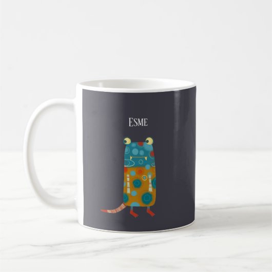 Cute Monsters gepersonaliseerd Koffiemok (Links)