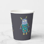 Cute Monsters gepersonaliseerd Papieren Bekers (Achterkant)